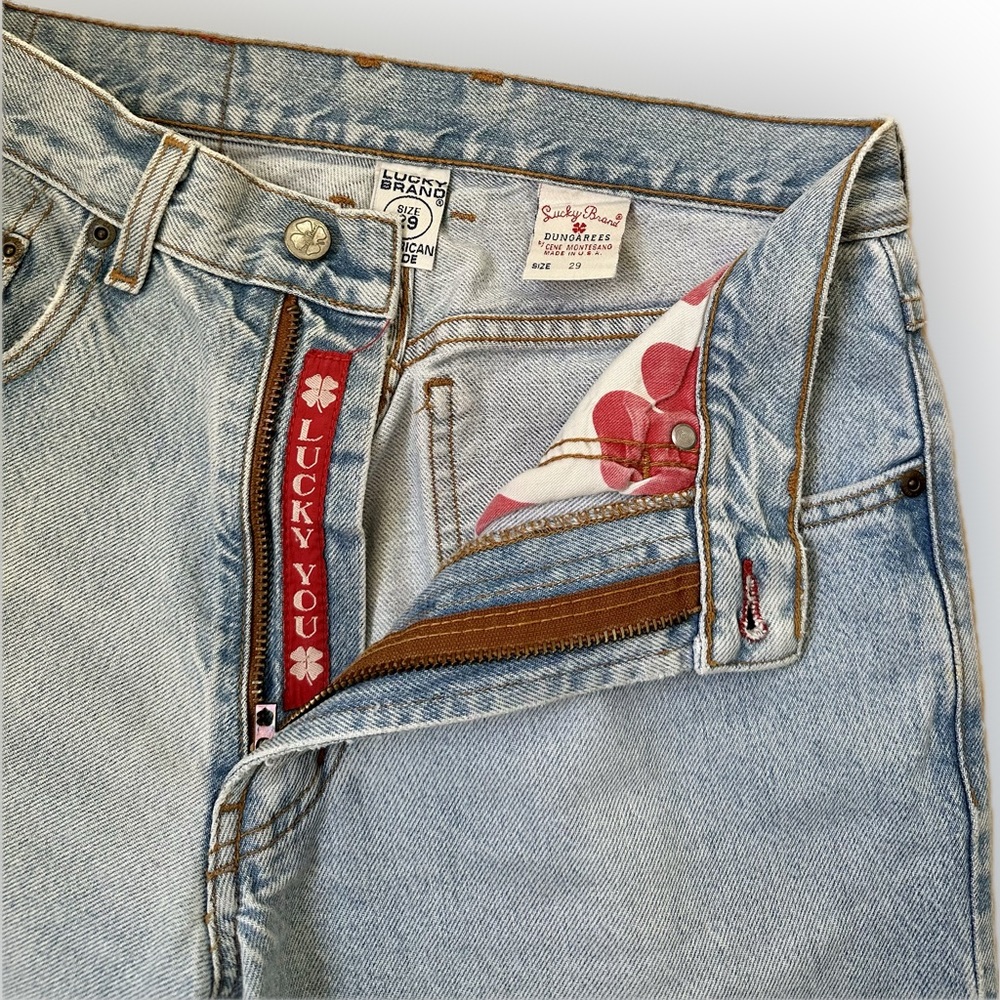 Vintage Lucky Brand Dungerees red tag label jeans